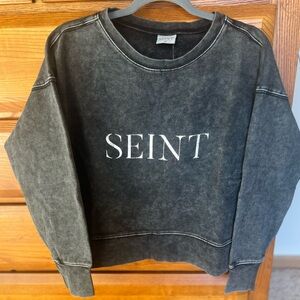 Seint Black Sweatshirt